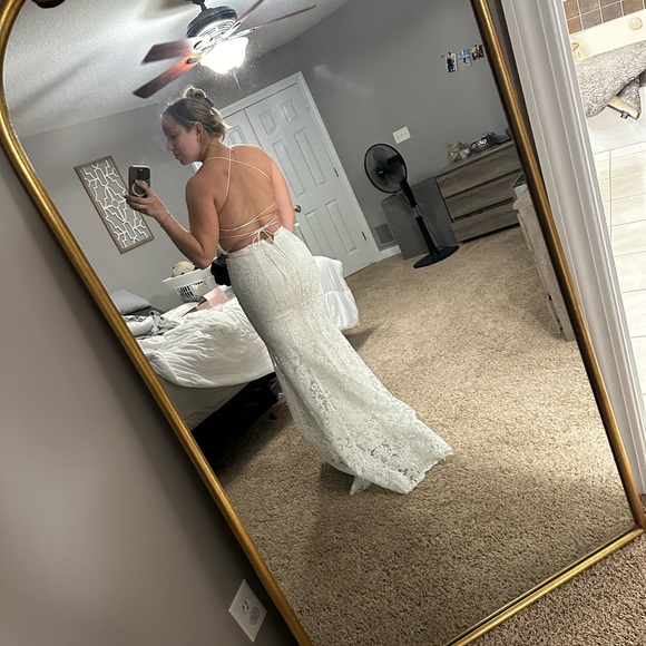 Lulus Luxe Bridal Remarkable Moment Dress Size 6 - Picture 4 of 7